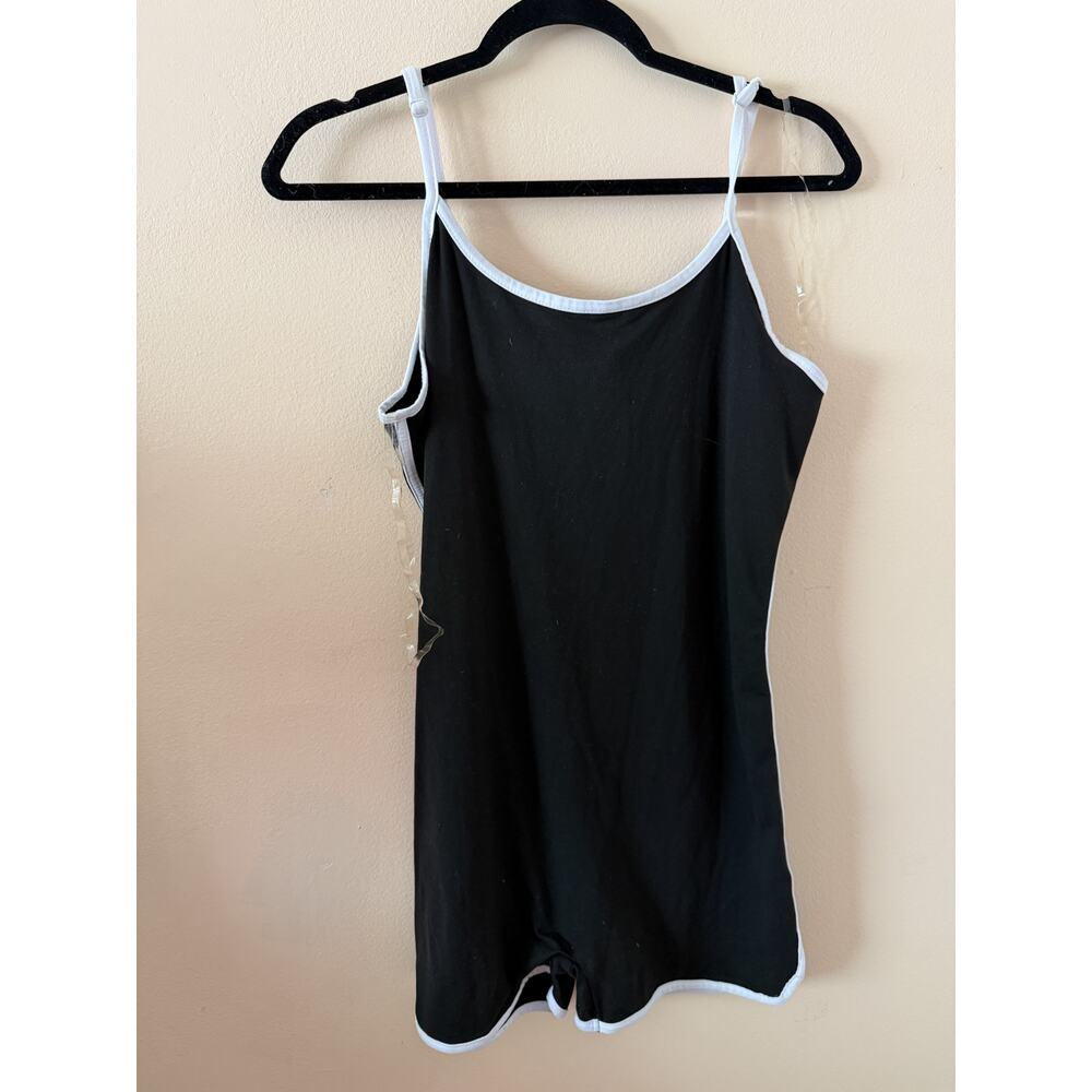 Fashion Nova Black Go The Extra Mile Active Cami Top Romper Size 1x